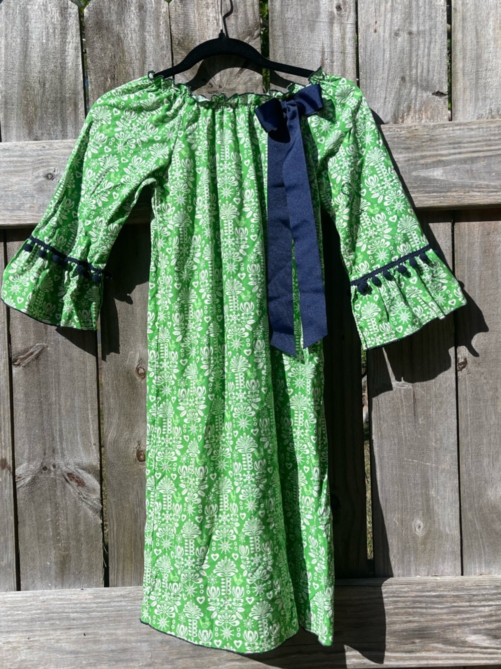 Lolly Wolly Doodle Green and Pink Logo Clothing Tag Girls 12
